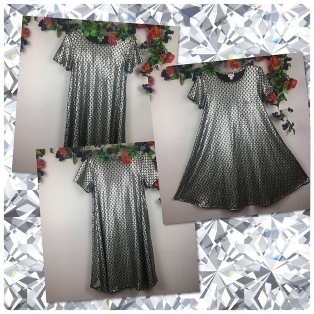 LIKE NEW ❤️‍🔥 LuLaRoe Carly Swing Dress #jc004-17 7362 Women’s Size 2/4 Small